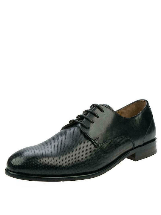 Giacomo Carlo Men's Leather Dress Shoes Black