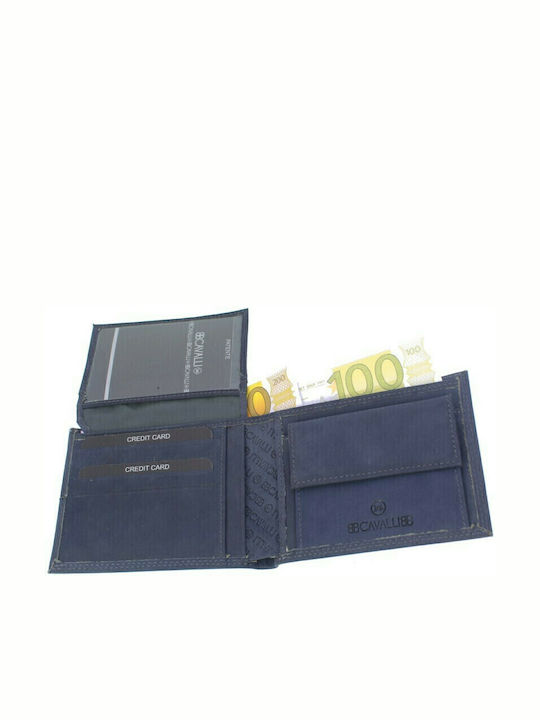Leder Herren Geldbörse Klassisch Blau