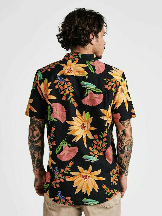 Roark Revival Men's Floral Shirt with Short Sleeves Multicolour