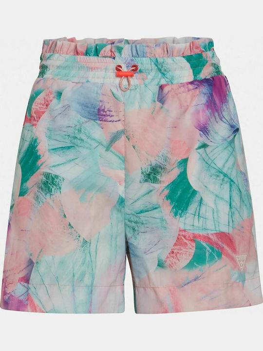 Women's High-waisted Shorts Turquoise