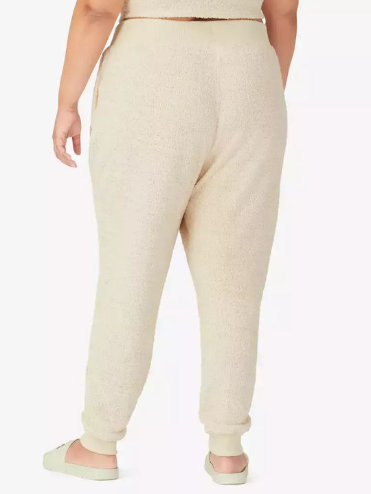 Fila Homey Women's High Waist Jogger Sweatpants Beige