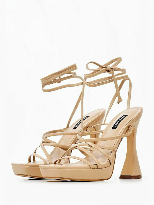 Nine West Ailey3 Piele Sandale dama in Culorea Roz