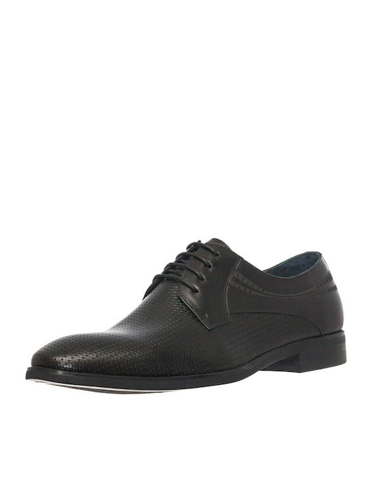 Privee Men's Leather Dress Shoes Black