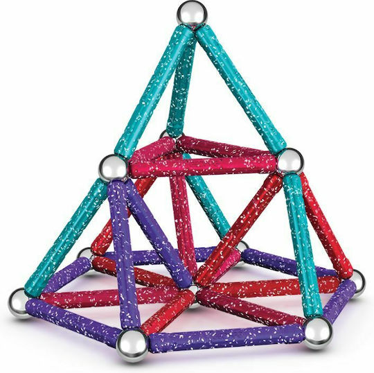 Geomag Μαγνητικό Παιχνίδι Κατασκευών Glitter για Παιδιά 3+ Ετών 536