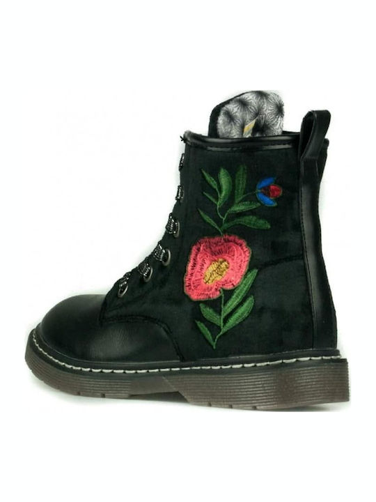 Kinderstiefel mit Reißverschluss Schwarz
