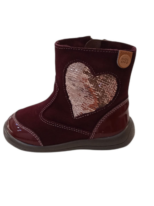 Gioseppo Kids Boots with Zipper Burgundy