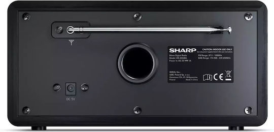 Sharp DR-450 Επιτραπέζιο Ραδιόφωνο Ρεύματος DAB+ με Bluetooth Μαύρο