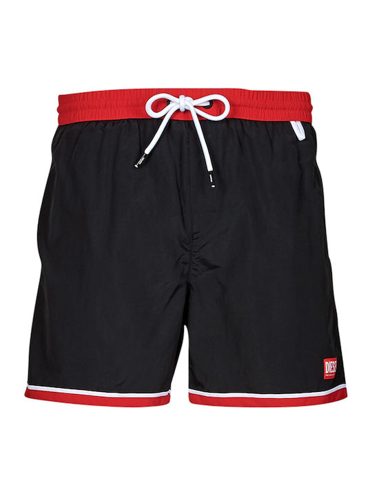 Costum De Baie Bărbați Pantaloni Scurți Negri Cu Dungi