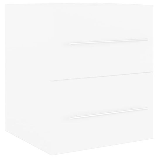 vidaXL Waschtisch mit Waschbecken L41xB38.5xH48cm Weiß