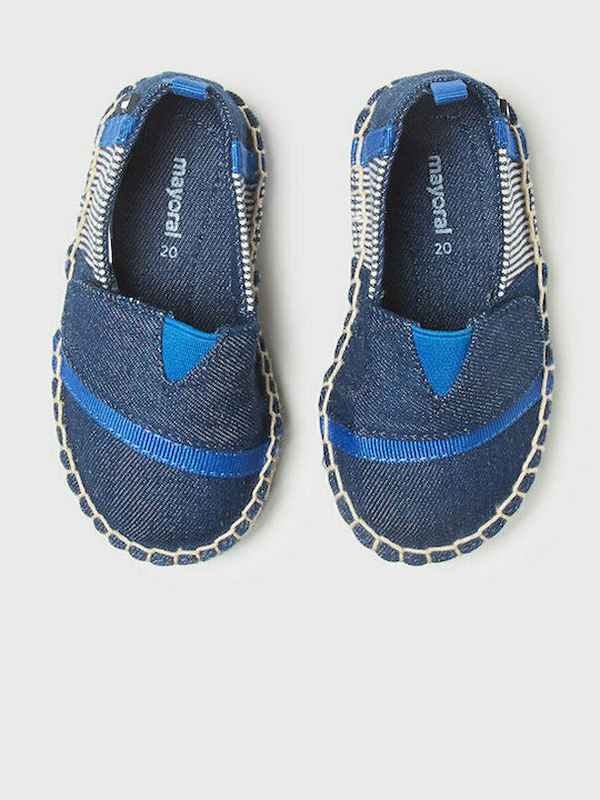 Kids Espradrilles with Hoop & Loop Closure Blue