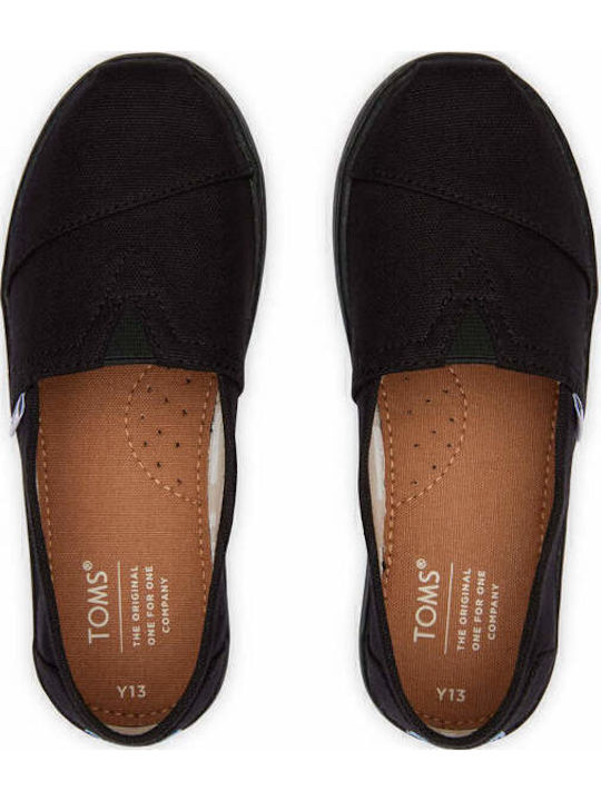 Παιδικές Εσπαντρίγιες Slip-On Μαύρες Alpargata