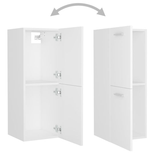 vidaXL Waschtisch ohne Waschbecken mit Spiegel L41xB38.5xH46cm und Säule Weiß