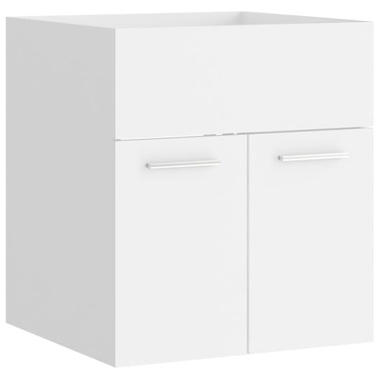 vidaXL Waschtisch ohne Waschbecken mit Spiegel L41xB38.5xH46cm und Säule Weiß