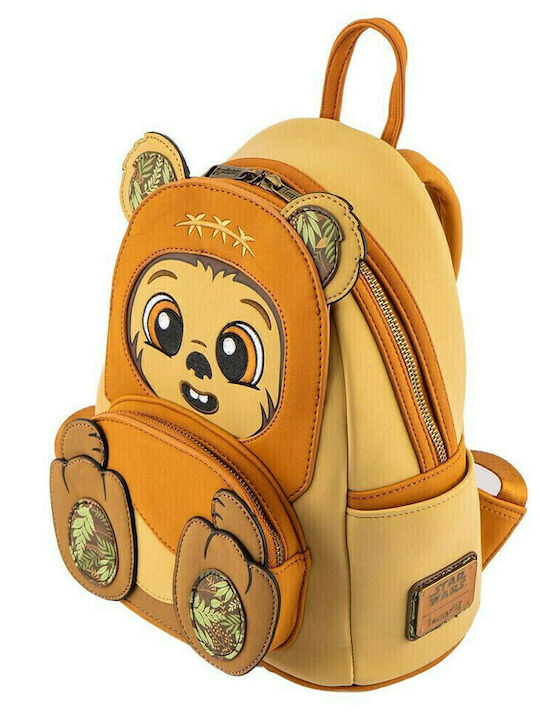 Loungefly Kids Bag Backpack Brown 22.5cmx11.25cmx25cmcm Star Wars Wicket Footsie Cosplay Mini