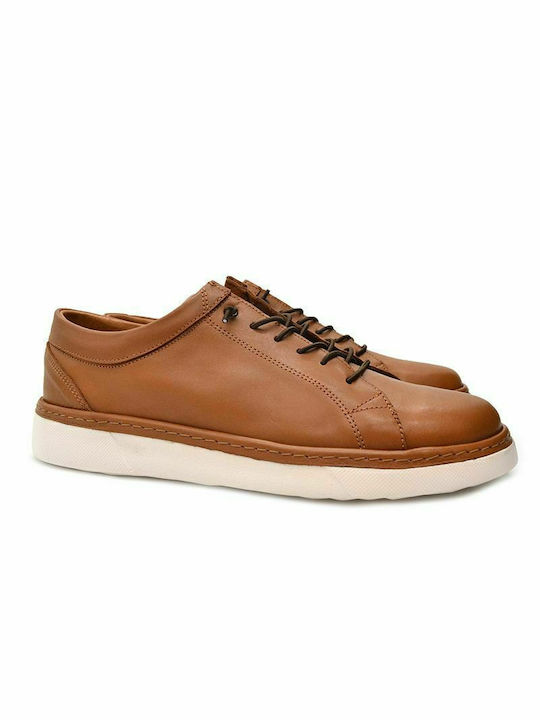 Hawkins Premium Δερμάτινα Ανδρικά Casual Παπούτσια Camel