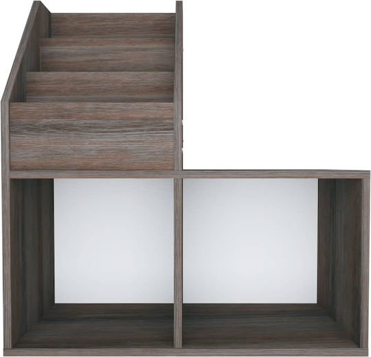 Kids Floor Shelving Unit Grey Sonoma Oak 71x30x78.5cm