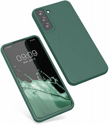 KWmobile Rubber Umschlag Rückseite Silikon Moss Green (Galaxy S22+ 5G) 56761.169