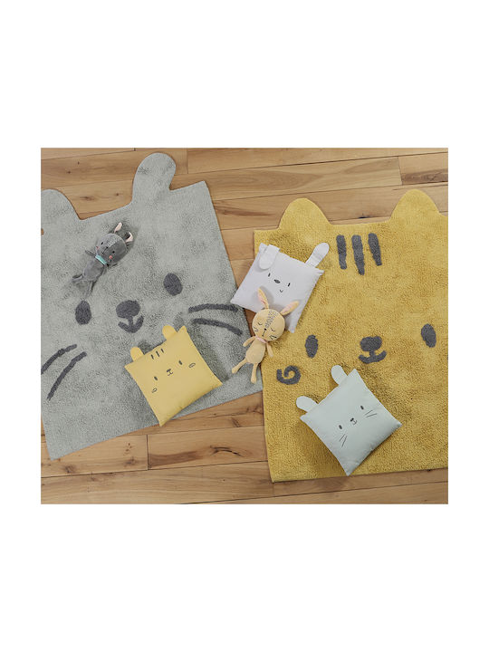 Nef-Nef Homeware Διακοσμητικό Μαξιλάρι Κούνιας "Hello World" Πράσινo 30x30cm
