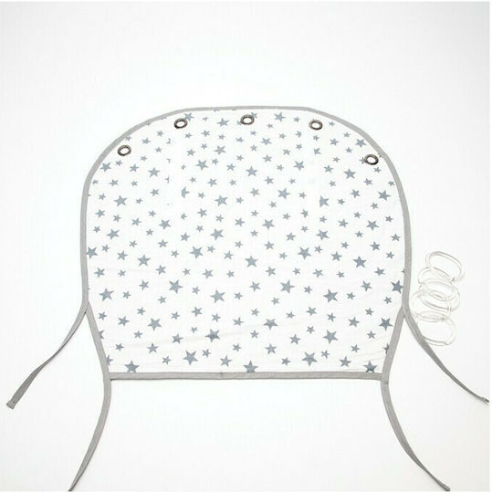 Just Baby Stroller Sunshade White Original JB.300.200 Grey Stars