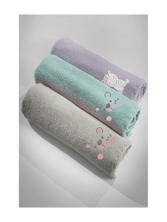 Guy Laroche Κουβέρτα Κούνιας Mythical Fleece Μωβ 100x140εκ.
