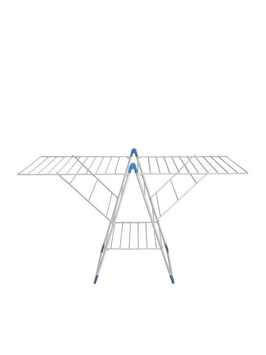 Metaltex Vento Metallic Folding Floor Clothes Drying Rack with Hanging Length 30m