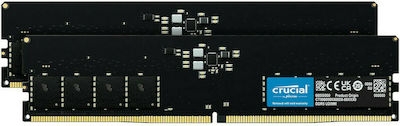 Crucial 16GB DDR5 RAM με 2 Modules (2x8GB) και Ταχύτητα 4800 για Desktop