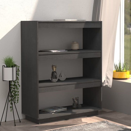 Bibliothek Grau 80x35x103cm