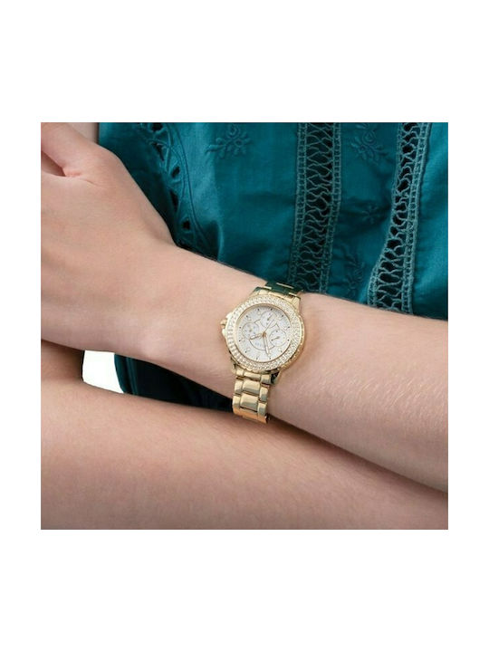 Guess Uhr mit Gold Metallarmband