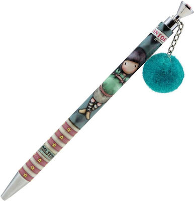 Santoro Circus Pom Pom Firefly Stift Kugelschreiber mit Schwarz Tinte Türkis