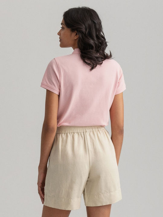 Gant Women's Polo Shirt Short Sleeve Pink