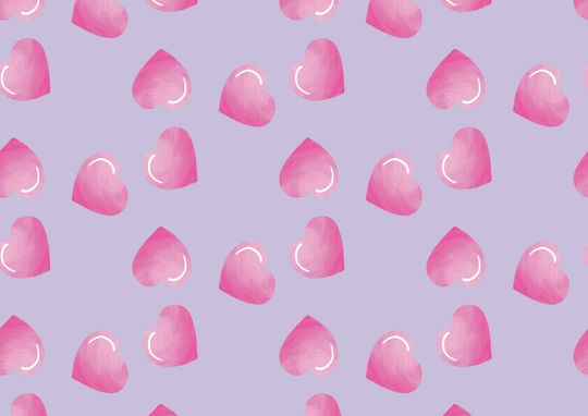Lyc Sac Single Desk Pad Plastic Unicorn Balloons Pink 42x27cm