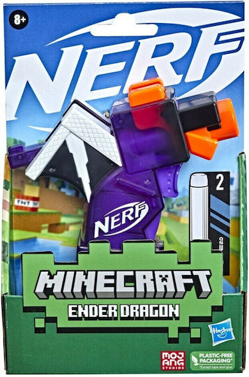 Nerf Launcher Minecraft for 8+ years old years Microshots (Various Designs/Assortment of Designs) 1pc