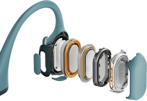 Shokz OpenRun Pro Bone Conduction Bluetooth Handsfree Earphones with Sweat Resistance Blue