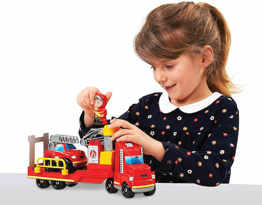 Ecoiffier Cuburi De Construit Fire Truck Operation Pentru 1.5+ Ani 33 Bucăți