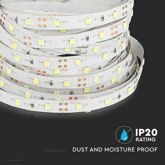 V-TAC LED Strip 12V Cold White Light 5m Type SMD3528