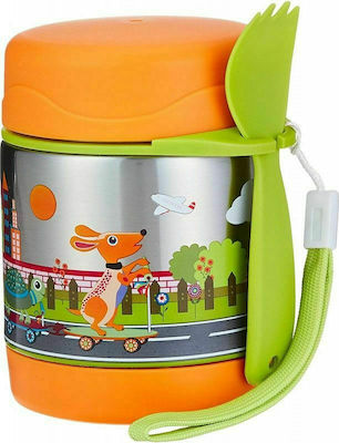 Oops Edelstahl Kinder Lunchset 0.3Es Isoliert Orange