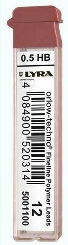Lyra 12 Συσκευασίες x 12 Μύτες Μολυβιού Πάχους 0.5mm Τύπου H