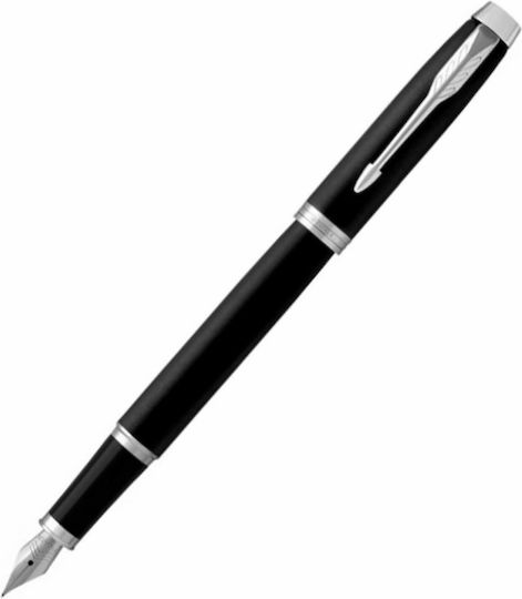 Parker IM Essential Pen Set Ballpoint Medium with Fountain Pen Medium made of Steel Matte Black CΤ in a case