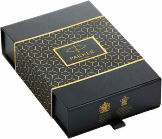 Parker IM Essential Pen Set Ballpoint Medium with Fountain Pen Medium made of Steel Matte Black CΤ in a case