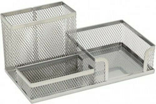Metal Office Organizer in Silver Colour 20x10x10cm 1 Piece