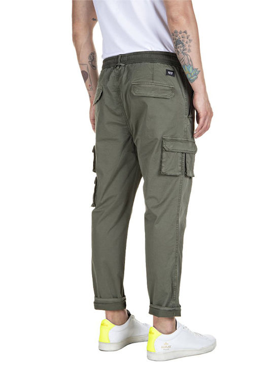 Replay Herrenhose Cargo in Normaler Passform Khaki