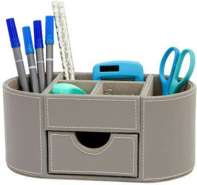 Plastic Desk Organizer in Gray Color 23x12.3x10cm.