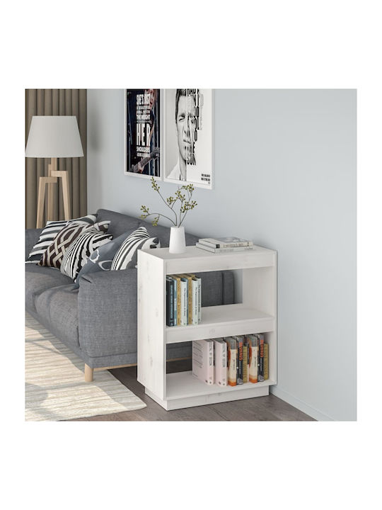 Shelving Unit Floor White Pine 60x35x71cm