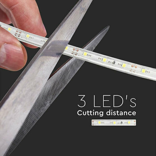 V-TAC Wasserdicht LED-Streifen 12V Warmes Weiß Licht 5m Typ SMD3528
