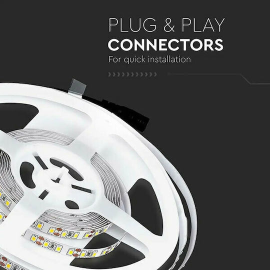 V-TAC LED Strip 12V Warm White Light 5m Type SMD3528