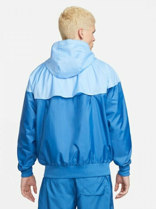 Sportswear Jacket Windproof Blue