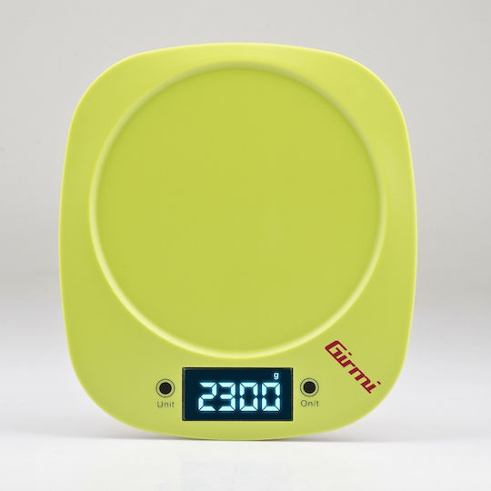 Girmi PS03 Ψηφιακή Ζυγαριά Κουζίνας με Κάδο έως 5kg Κίτρινη