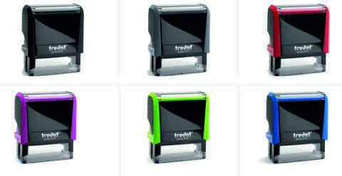 Trodat Printy Rectangular Self-Inking Text Stamp (Μiscellaneous colours)