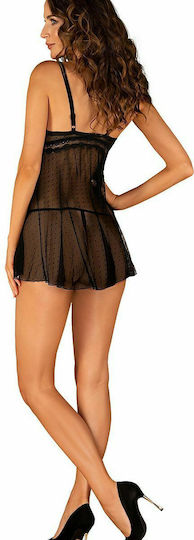 Obsessive Marrbel Σετ Sexy Babydoll Babydoll Black