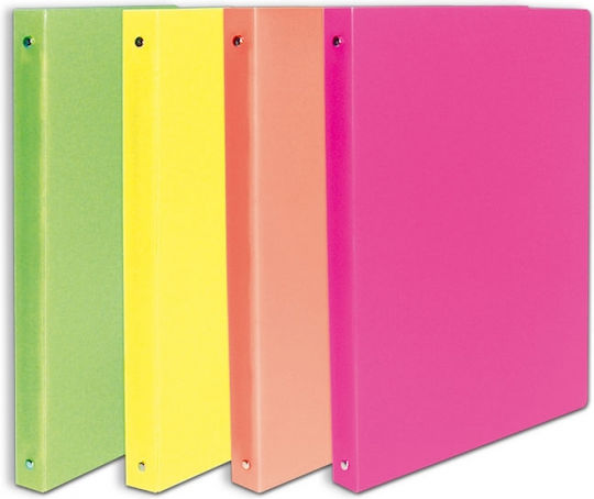 Metron Clipboard with 4 Rings 2/32 for Paper A4 Fun (Μiscellaneous colours) 1pcs